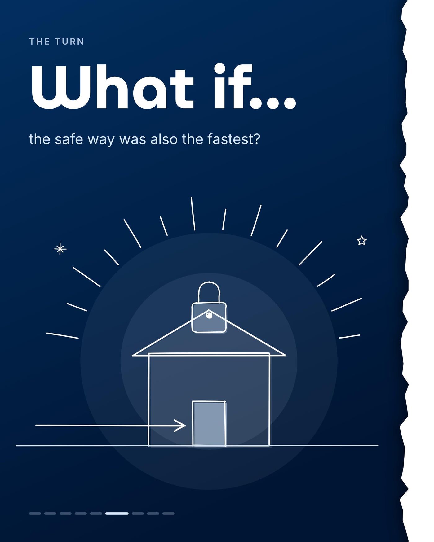 THE TURN. What if the safe way was also the fastest?