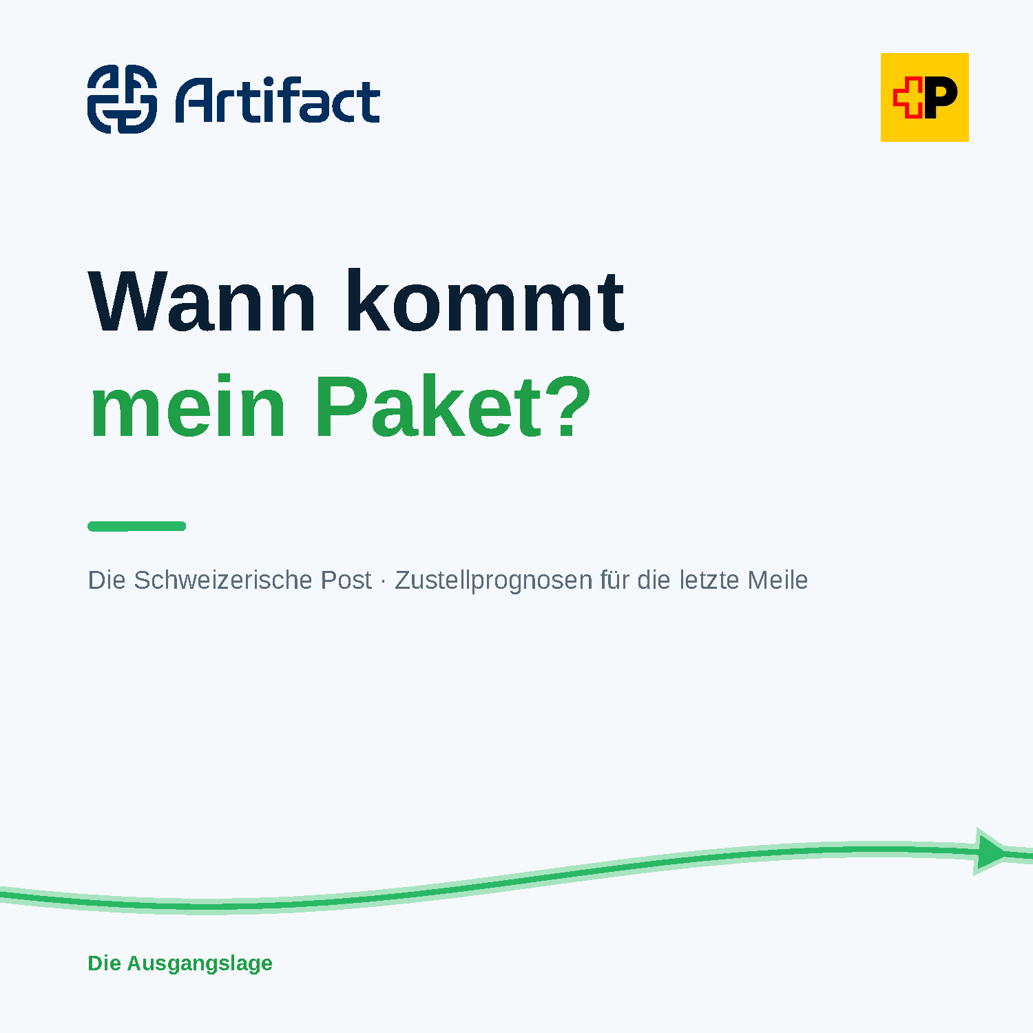 When does my package arrive? Swiss Post delivery forecasts for the last mile.