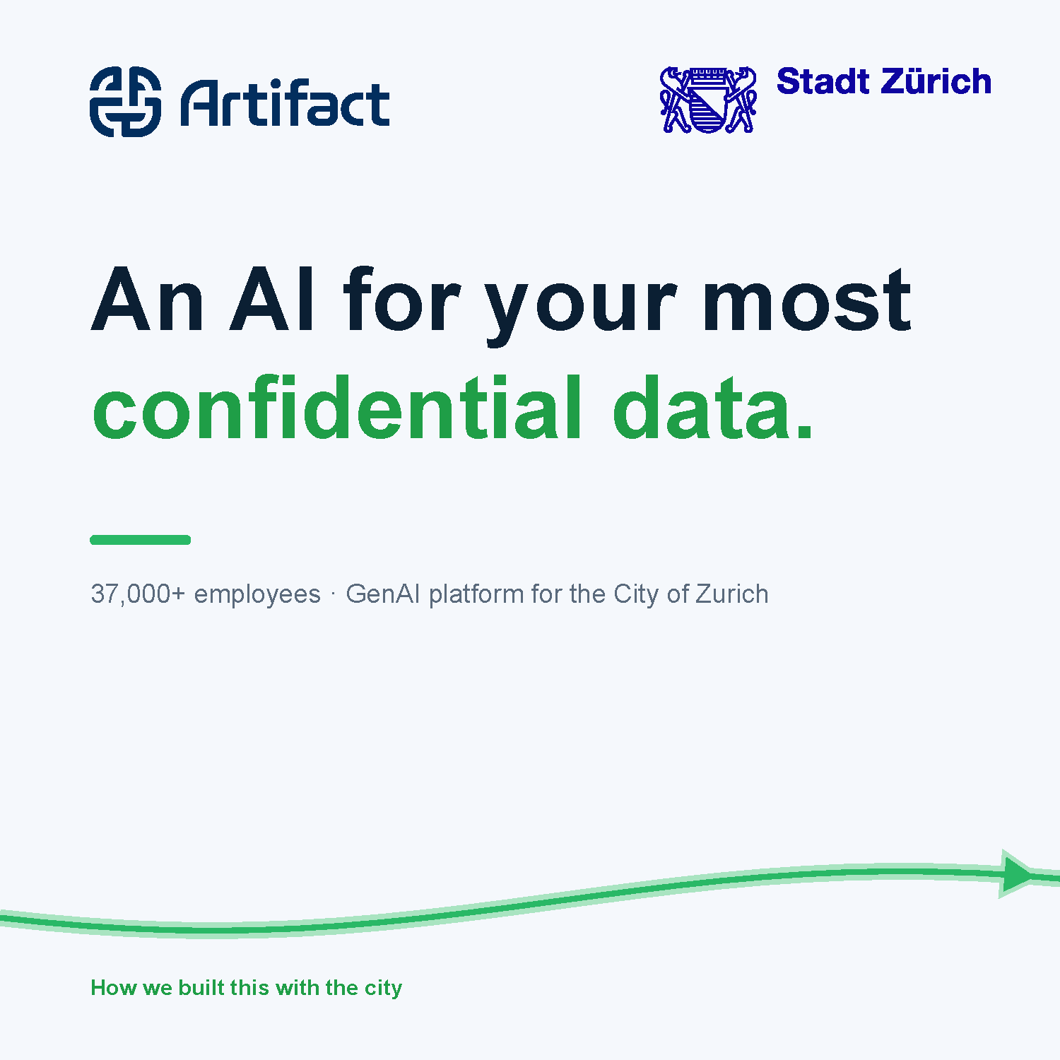 An AI for your most confidential data: 37,000+ employees, GenAI platform for the City of Zurich.